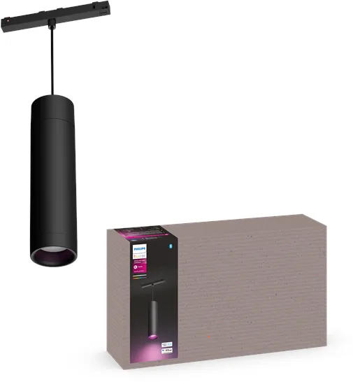 Philips Hue Perifo Loft Pendel Cylinder Lampe - Sort