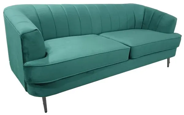 Homeville Andria 3 pers. velour grøn 200x89x79cm